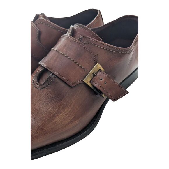 Emilio Franco Size 41 Monk Strap Dress‎ Shoes Brown Formal main image 6